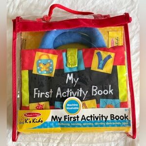 Melissa & Doug K’s Kids My First Activity Book 8-Page Soft Book for Babies